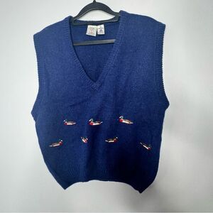 Vintage J.G hook wool sweater vest size large